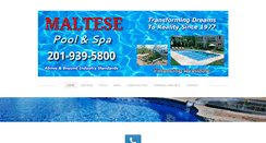 Desktop Screenshot of maltesepoolandspa.com